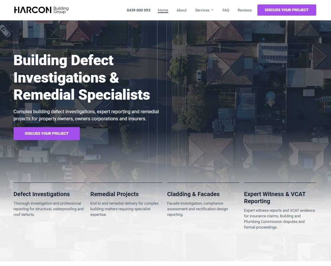 Harcon Group website screenshot